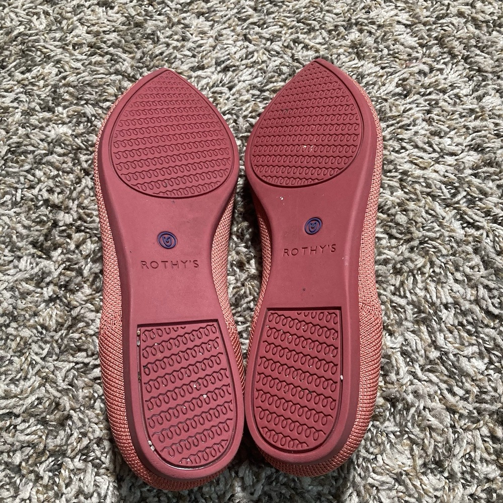 Rothys The Point Copper Peach Red Womens Size 7 Rare Retired Color - Picture 10 of 10